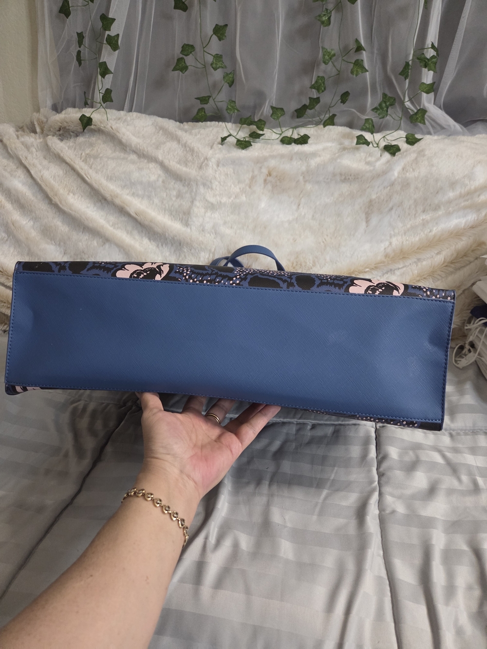 NWT - Ted Baker London Dielcon Graphic Floral Large Shopper Bag - Picture 7 of 11